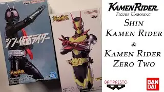 Shin Kamen Rider and Kamen Rider Zero Two Figure Unboxing