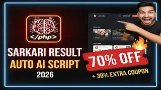 Sarkari Result Auto PHP AI Script🔥 Best Job Theme & Plugin Bundle (70% OFF + 30% Extra Coupon) 2026