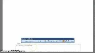 Creating a Header and Footer in MS Word
