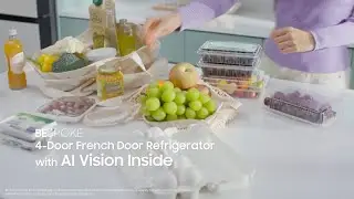 Bespoke 4-Door French Door Refrigerator | AI Vision Inside | Samsung