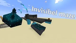 Minecraft invisibel maze with sculk sensor