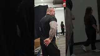 KEEPING EDDIE IN LINE #shorts #strongman #brianshaw #eddiehall