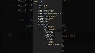 Using Python Turtle Draw Animation 