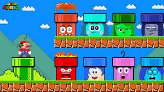 Mario DON’T FALL into The Wrong Pipe INSIDE OUT Characters!