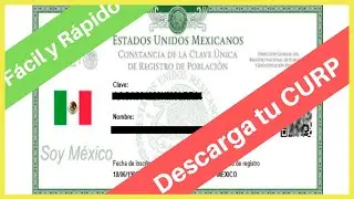Como DESCARGAR la CURP ✅ (MUY FÁCIL Y RÁPIDO)