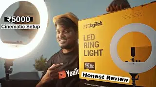 Cinematic light setup for YouTube 🔥🔥 || Best LED Ring light Under ₹5000 || 🔴 Video Test & Review