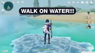 Walk on Water in genshin Impact and reach unhabitat island.