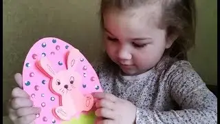 ПАСХАЛЬНЫЙ ЗАЙЧИК ИЗ БУМАГИ - ПРОСТАЯ АППЛИКАЦИЯ НА ПАСХУ СВОИМИ РУКАМИ