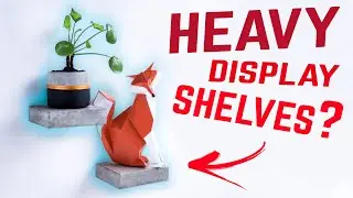 Easy DIY Concrete Floating Shelves – Make Your Own DIY Shelves