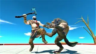 Werewolf vs superhero Animal revolt battle simulator
