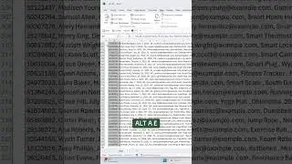 How to clean messy CSV data using Text to Columns. 🤯 #excel #tutorial