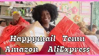 Open My Packages with Me! Happymail, Temu Amazon AliExpress🎁📦🥰