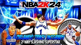 BEST GLITCHY 6'9 PRIME ORLANDO MAGIC TRACY MCGRADY BUILD IN NBA2K24 | SNIPER | ATHLETIC FREAK🏀😱🔥