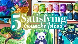5 Painting Ideas with Gouache