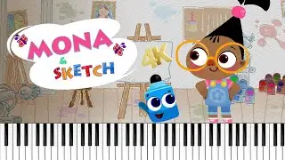 BabyTV - Mona & Sketch Theme Song 4K Sheet Music