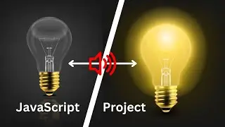 bulb light on off with sound effect using html css and javascript.