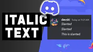 How to Italicize a Word in Discord