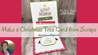 Make a Christmas Tree Card from Scraps