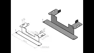☑️Solidworks sheet metal basics | How to make sheet metal model in Solidworks