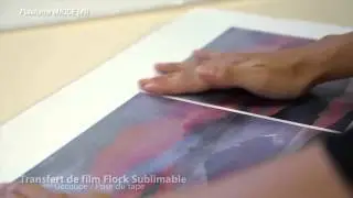 La technique du transfert de films Flock Sublimable