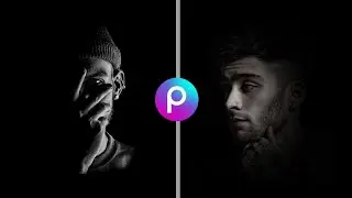 Dark Aesthetic Portrait PicsArt Editing Tutorial | Moody dark background portrait