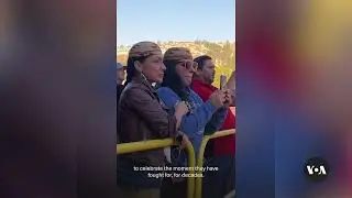 VOA’s Matt Dibble reports on Klamath River Dam breach | VOA News