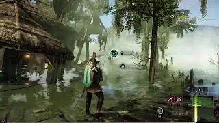Relaxing Fishing In The Ruins Of A Town Sunk In A Bayou In NEW WORLD