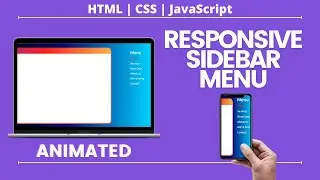 My Favourite Sidebar Menu for 2022  🤩  | Using only HTML CSS and JavaScript