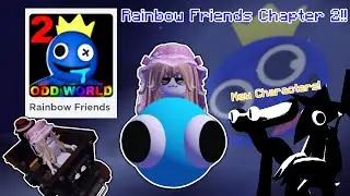 Rainbow Friends Chapter 2 Released!!🌈(Full Game play+ft. My lil Brother)|Roblox
