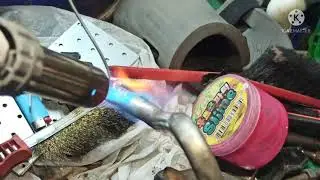 Пайка алюминиевой трубки своими руками.