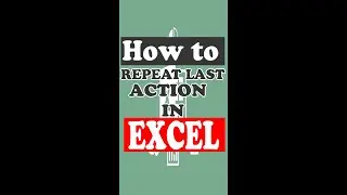 How to Repeat last action in Excel #excel  #excelbeginner   #howtouseexcel  #exceltricks #exceltips
