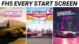 Forza Horizon 5 - All Special Start Screens, FH5 Every Custom Main Menu