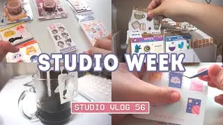 Studio Vlog 56 ✿ unboxing mail, packing orders, my birthday & journaling ✿ 2-week studio vlog