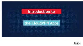 CloudVPN Portal Apps introduction