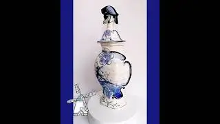 Ваза с крышкой, Голландия. 