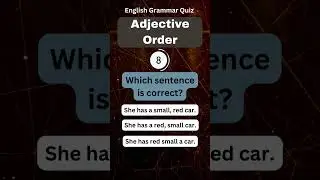 Daily English Grammar Quiz #shorts