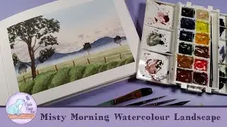Watercolour Landscape | Sketchbook Time | Misty Morning