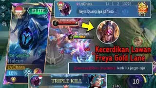 KECERDIKAN HELCURT GW KETIKA GOLD LANE GA BISA DI ANDALKAN | BUILD HELCURT TERSAKIT 1 HIT - MLBB