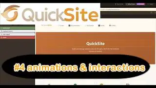 QuickSite Dev Log #4 — Interactions & Animations
