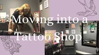 SELF TAUGHT TATTOO ARTIST| working in a shop!!