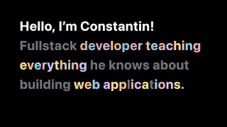 Rainbow text Vue component using TailwindCSS