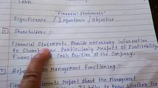 Importance of financial statements, advantage of financial statement