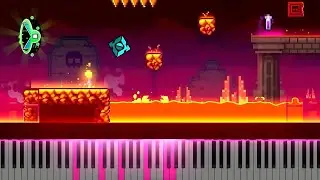 Dash - Geometry Dash 2.2 (Piano Tutorial + ALL 3 Coins)