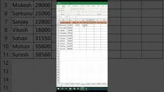Salary Calculation in Excel #dchelping #excel