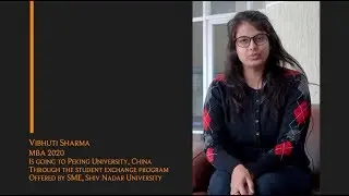 Vibhuti Sharma - The Student Exchange Program
