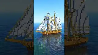Minecraft medieval sailing ship