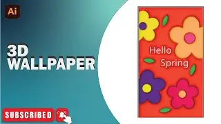 LineArt|3D Wallpaper|Easy|Adode Illustrator