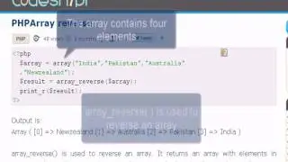 PHP Tutorial : PHPArray reverse