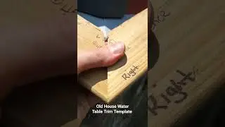 How to make a water table template to replicate your Old House trim #oldhouserenovation #watertable