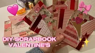 DIY scrapbooked Valentine’s 💕🫶🏼🎀
